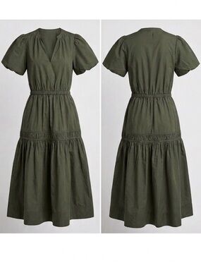 Avara NWT Valerie Olive Midi Dress